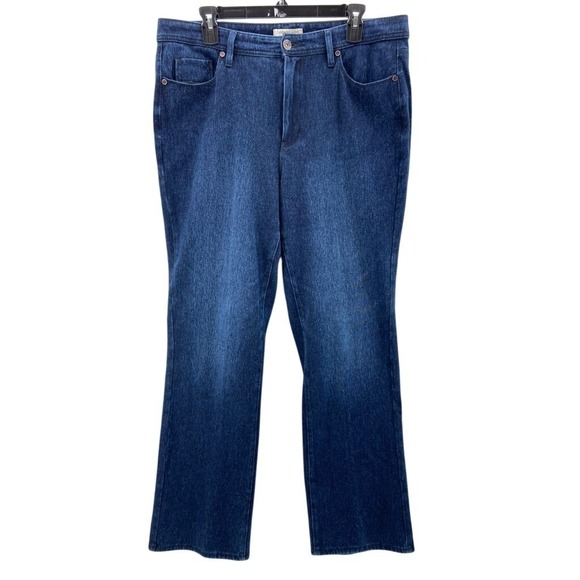 Coldwater Creek Denim - Coldwater Creek Jeans Sz 14 Classic Fit Straight Leg Indigo Blue Stretch Staple